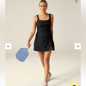 NWT Beyond Yoga navy tennis dress size small athletic pickle ball work out soft